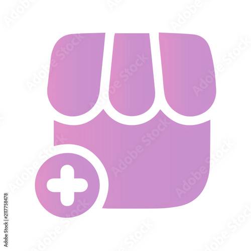 Add New Shop Storefront Icon_Gradient Fill Icon