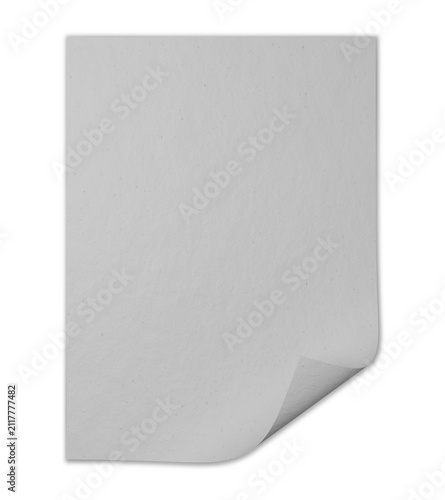 Blank Sheet of Paper: A pristine, unwritten sheet of paper with a subtly curled corner, awaiting inspiration or information.