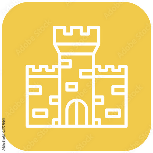 Vector Design Fortress Icon Style