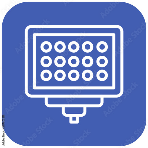 Vector Design Led Camera Icon Style