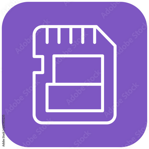 Vector Design SD Card Icon Style