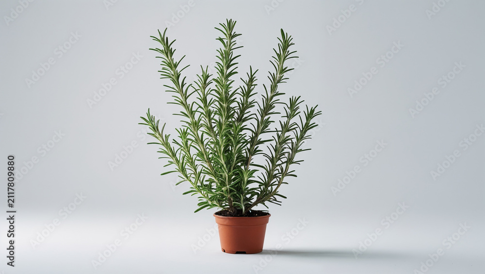 Fototapeta premium medicinal herb plant isolated on white background