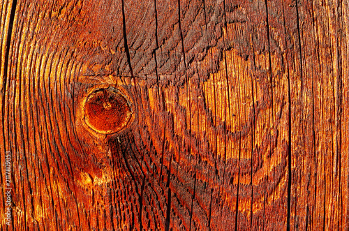 Southern Urals, a village house: the texture of old pine boards.