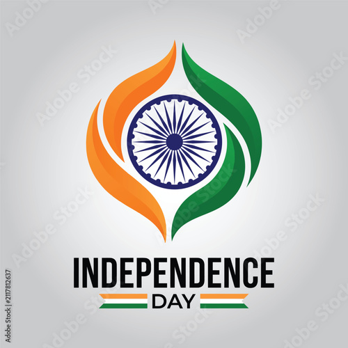 Minimalist Festive India Independence Day Patriotic Symbol Design