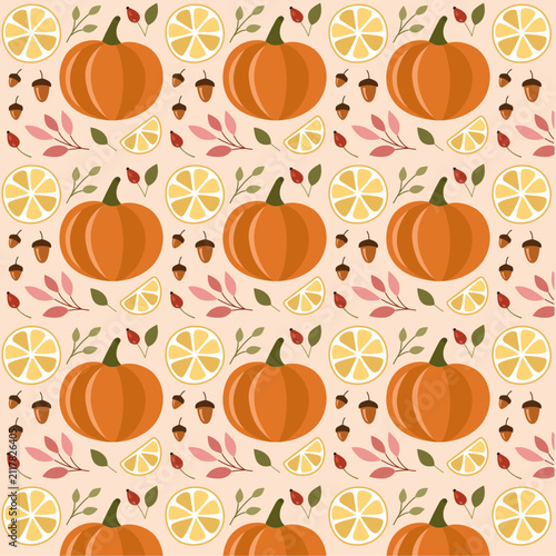Pumpkin & Lemon Pattern