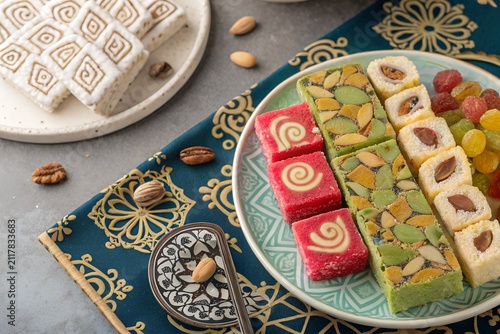Egyptian nougat sweets (Halawet Al-Mawlid)