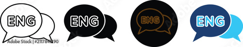 Konstfotografi Four Different Styles Of English Language Icons