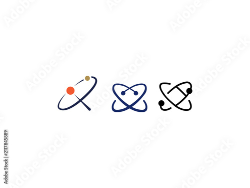 red heart with a heart mordant icon logo design