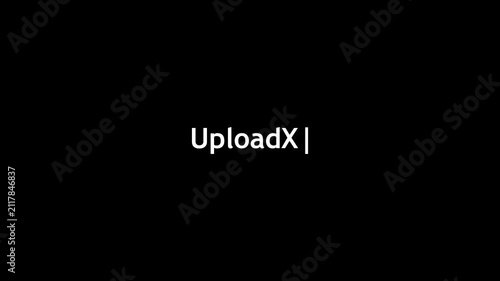 Uploadx Text Logo on Black Background – Modern Minimal Typography Design