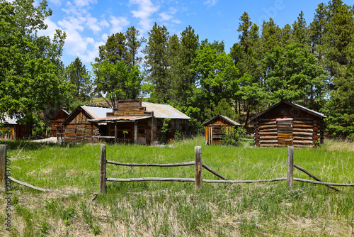 Old mining cabins