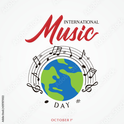 Colorful International Music Day for music event background