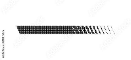 Abstract halftone line shape