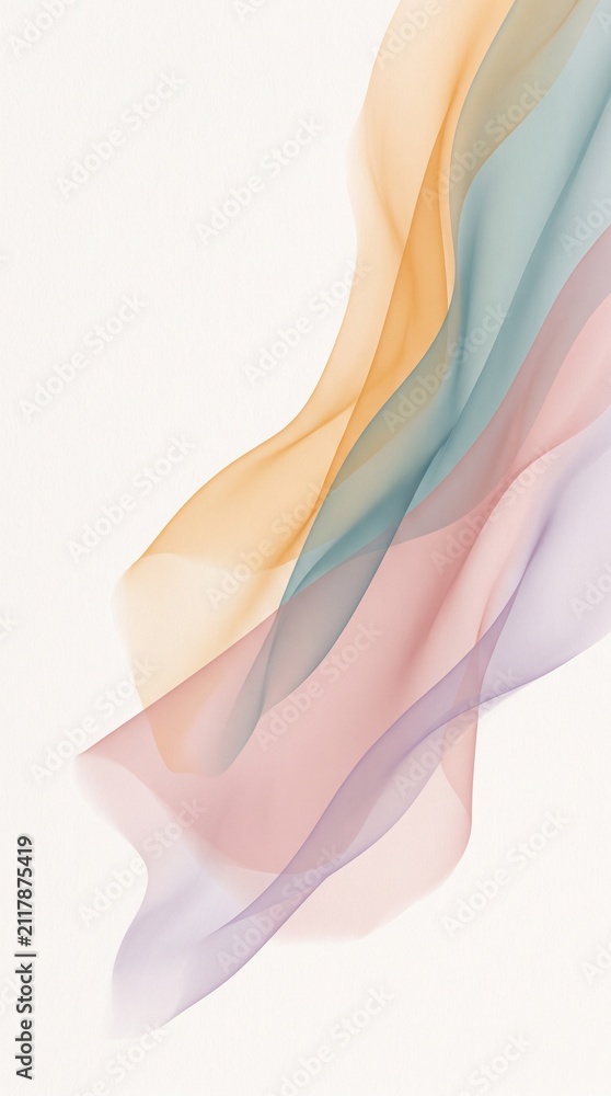 Fototapeta premium Translucent Color Veil Background