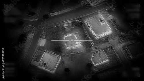 Satellite thermal imagery of ground target, reconnaissance and precision strike intelligence