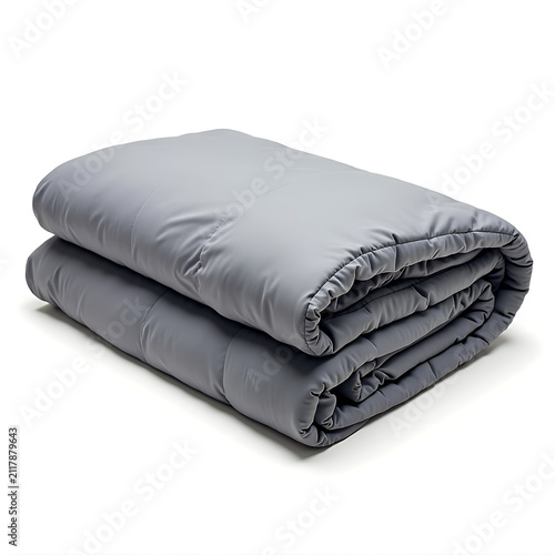 Luxurious grey folded blanket with a smooth matte finish perfect for adding comfort and style to any room home accessory.