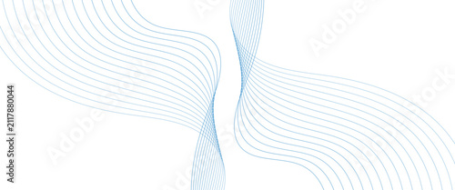 Abstract wave dynamic curve lines transparent background with flowing digital energy waves technology concept modern backdrop vector design