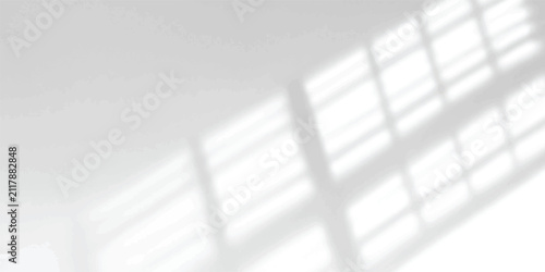 Window pane grid shadow on white interior wall with abstract background sunlight minimalist daylight interior geometry structure backdrop creative architecture projection reflection