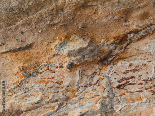 Fotografía Topographic sandstone rock texture showcasing natural relief layers and terrain contours