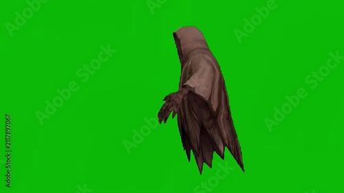 Flying Ghost Halloween Spooky Animation Green Screen VFX Chroma Key