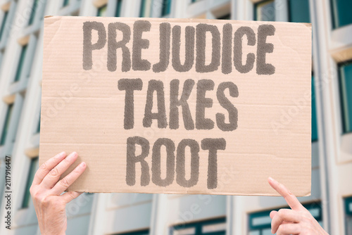 Obraz na płótnie "Prejudice Takes Root" Hatred is becoming embedded in everyday life