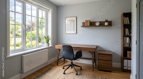 Empty home office.