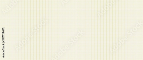 Vintage grid background, fine ruled squares, muted cream paper tone. Minimal notebook pattern for diagrams, notes, planners, study sheets or drafting layouts. Vector illustration.