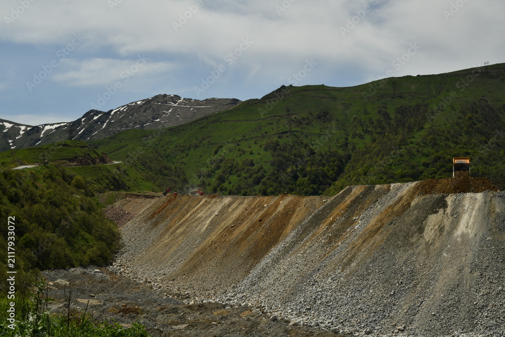 Obraz premium dam in the mountains
