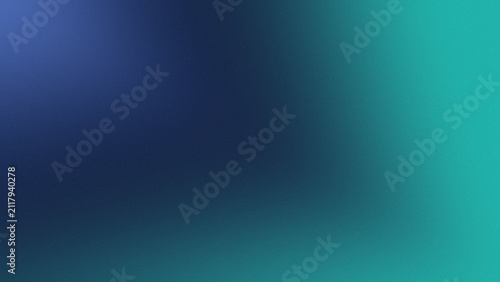 Smooth abstract gradient background featuring vibrant teal and deep navy blue colors with a subtle grainy digital noise texture effect