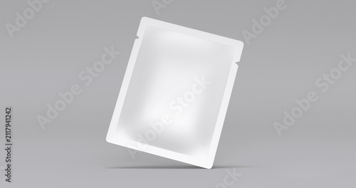 Quadro su tela sealed sachet packet 3d render