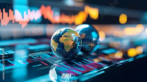 International Economy Dashboard Investment Data Premium Busin Business Dashboard Perspective, economic trends analysis, macroeconomic market data, business growth visualization