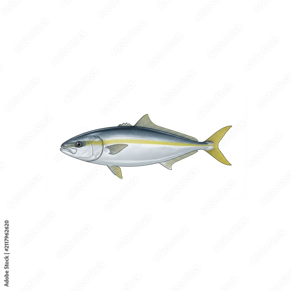 Fototapeta premium Yellowtail Illustration