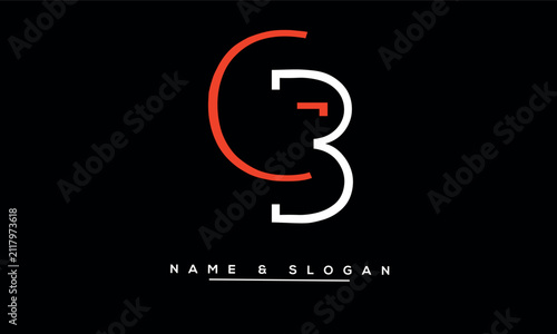 GB, BG Abstract Letters Logo Monogram