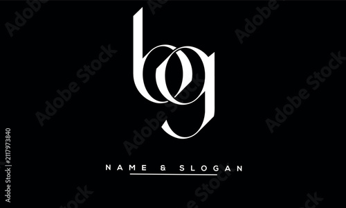 GB, BG Abstract Letters Logo Monogram