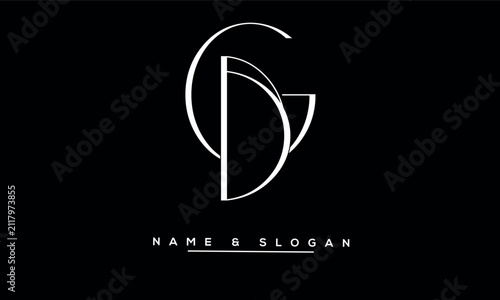 GB, BG Abstract Letters Logo Monogram
