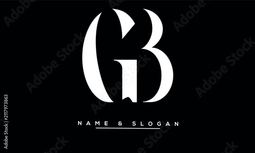GB, BG Abstract Letters Logo Monogram