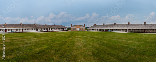 Panorma of Ft Snelling Inner Yard - Commandant's House