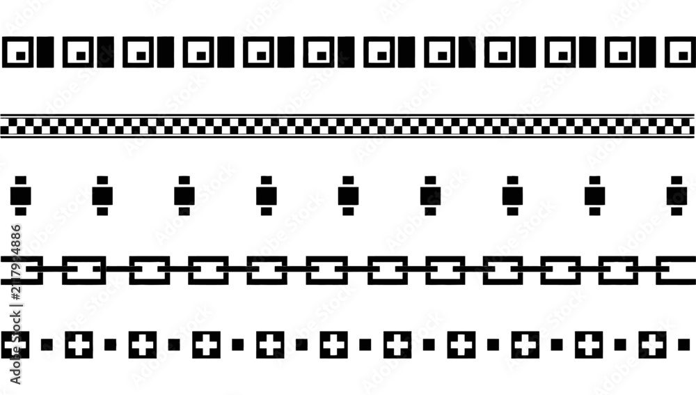 Obraz premium Black and white checkered racing flag pattern with repeating square and rectangular motifs