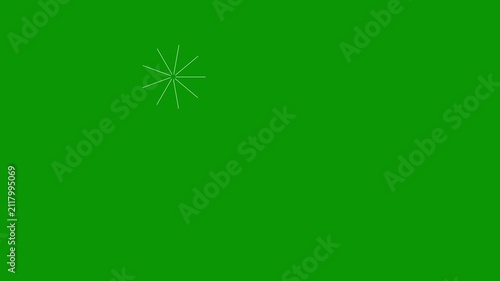 Green Screen Sparkle Particles with Subtle Animation on Black Background for Motion Graphics Overlay