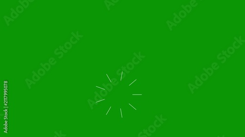 Abstract green and black stripes with glowing particles and subtle starburst effects during a gentle camera pan
