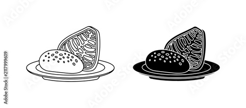 Bild auf Leinwand Mitochondria and Cell Biology Icons, Science Education Vector Graphics