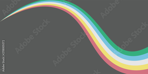 Disability pride flag. Color stripes representing a form of impairment