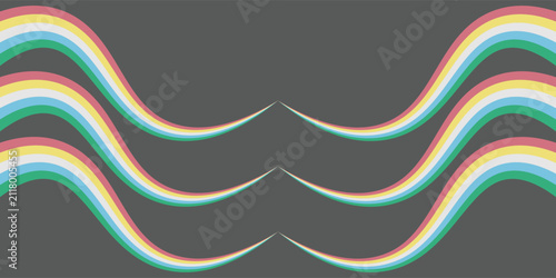Disability pride flag. Color stripes representing a form of impairment