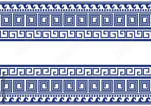 Greek ornament frame, Greek concept, Ancient Greece, Greek design a template for invitations, leaflets and greeting cards