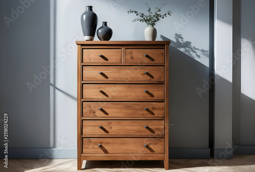 Tall wooden chest of drawer...