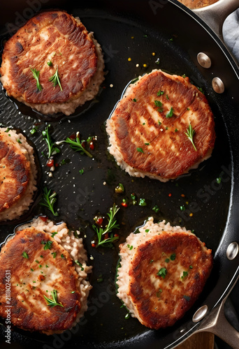 Crispy pan fried crab cakes...