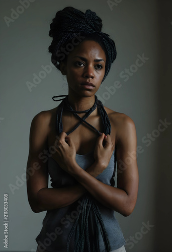 Young african american woma...