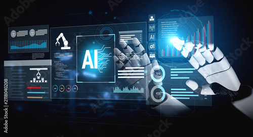 Canvas Print AI assists in creating intelligent automation systems that integrate robotics, analytics, and data-driven processes to increase productivity and operational precision across industries