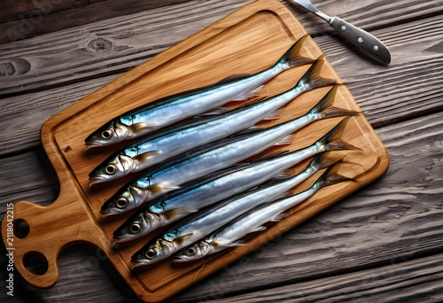 Freshly caught silver fish ...