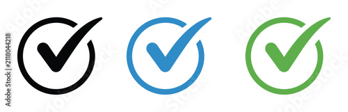 Fotografie Check Mark Icons