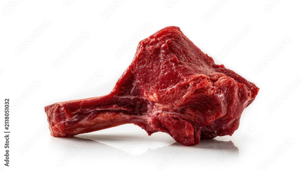 Obraz premium Beef oxtail against a white backdrop.